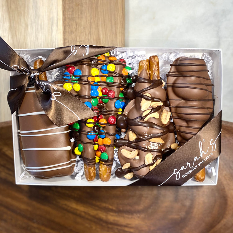 Gluten Free 4 Pretzel Sampler Gift Box