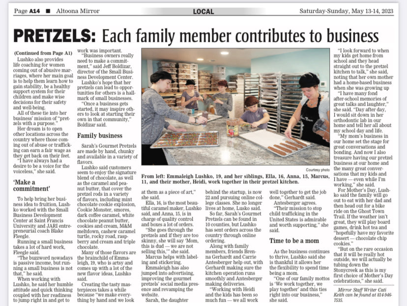 An article about us by the Altoona Mirror!