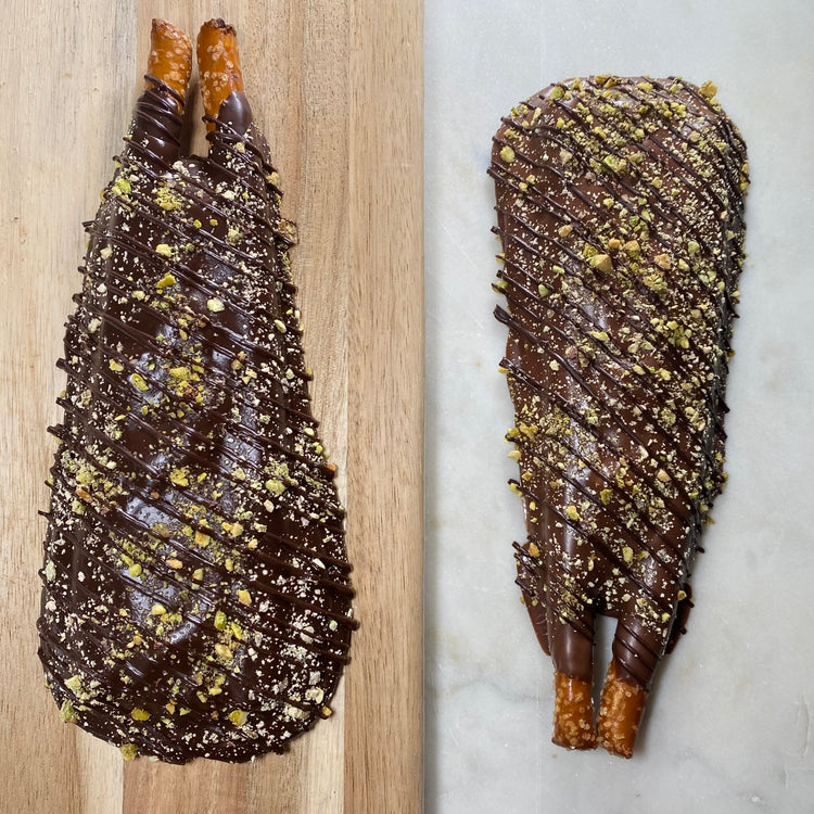 Dubai Chocolate Covered Pretzel
