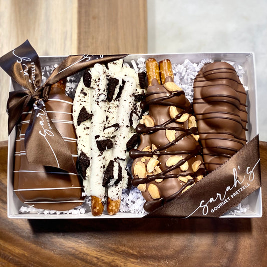 Gluten Free 4 Pretzel Sampler Gift Box